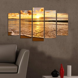 Wallity Cuadro Decorativo 5PMDF-35 Multicolor de 5 Piezas en MDF